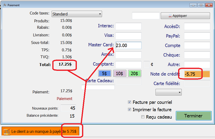 Remboursement de la dette